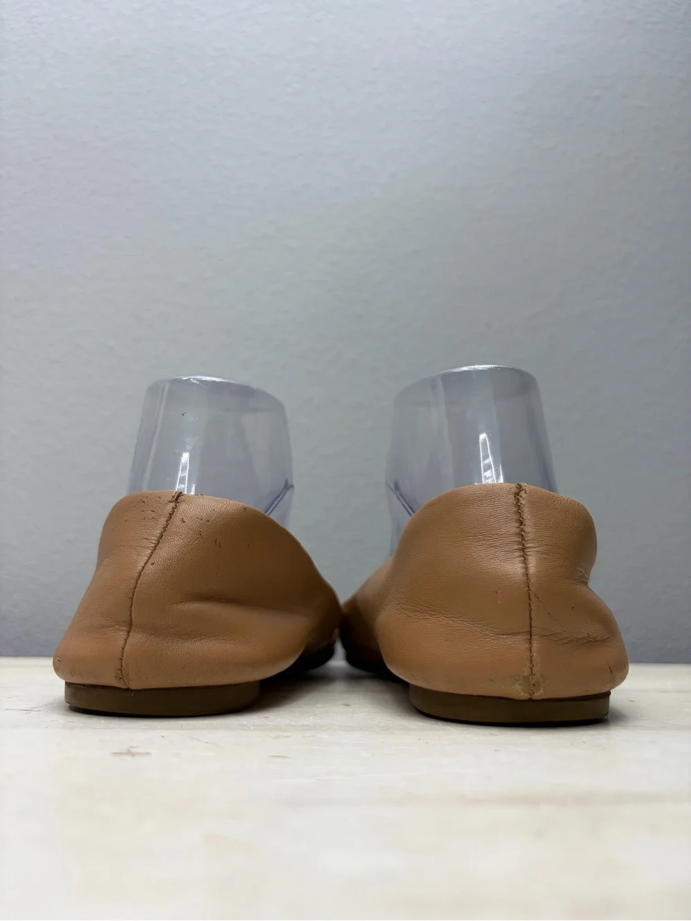 Tory Burch Brown Leather Lowell Flats Size 7.5